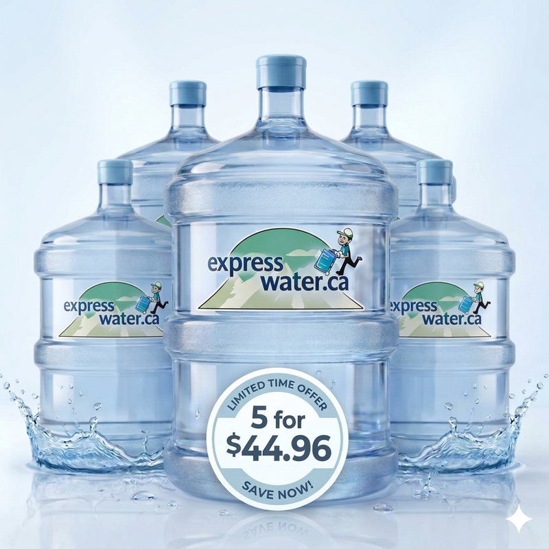 5 x 18L Bottles – Purified Drinking Water