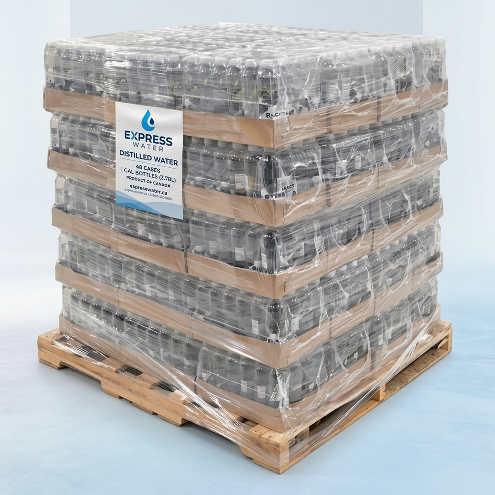 Wholesale 500mL Distilled Water Pallet —48 Cases | Express Water