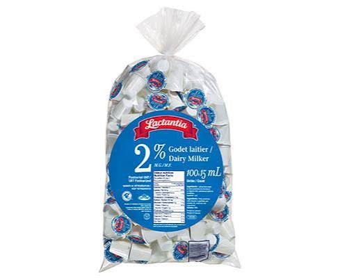 Lactantia 2% Dairy Milker Portions - 160 x 9ml Bulk Bag | Professional Office Coffee Milk | Single-Serve Fresh Dairy