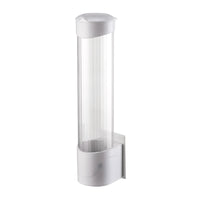 Water Dispenser Hangable Plastic Water Dispenser Disposable Cup Holder With Sticky Mount Paper Cups Halloween Party Supplies, 2.95in, 70 Cups,